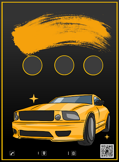 大气黑色汽修海报背景