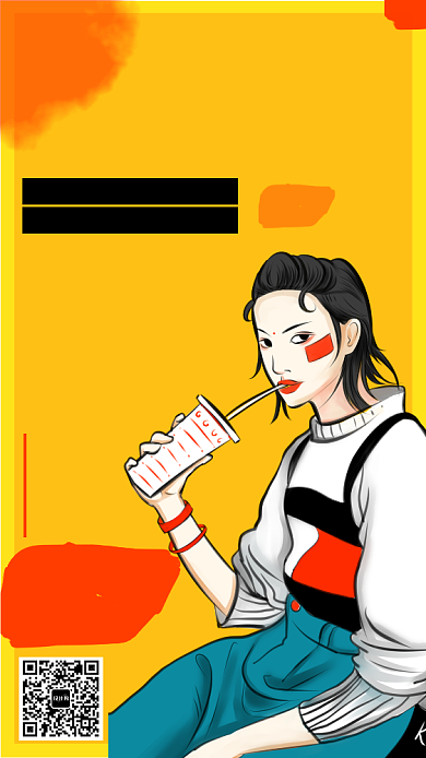 女装潮牌春款折扣宣传海报背景