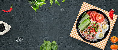 创意美食诱惑微信公众号素材图片背景