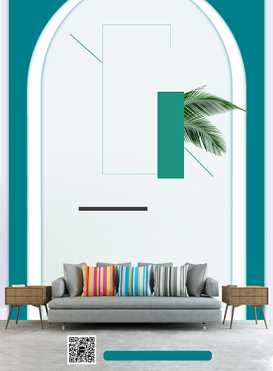 北欧家居显示特惠促销海报背景