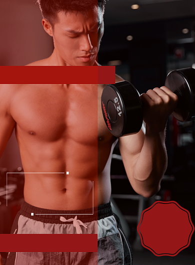 商务简约大气现健身海报背景