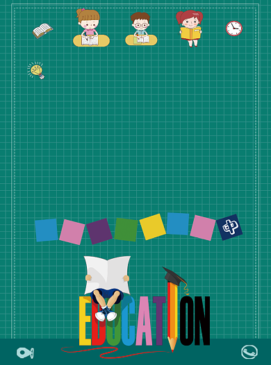 英语培训班招生宣传单背景