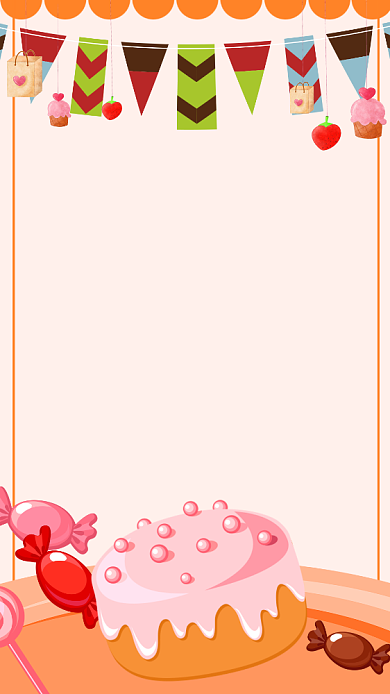 甜品创意手机海报背景