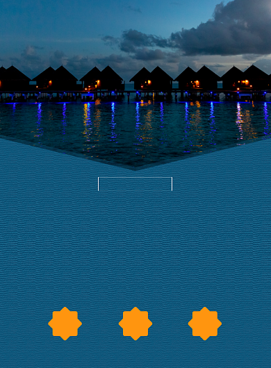 蓝色简约主题酒店印刷海报背景