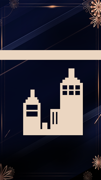 深蓝大气房地产宣传手机海报背景