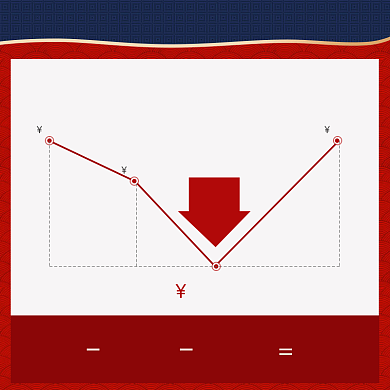 国庆节双11红色复古中国风电商主图背景