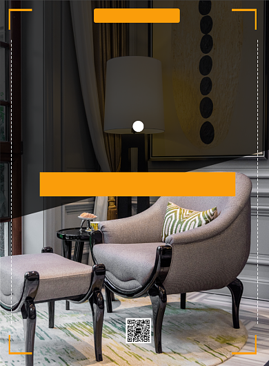 北欧时尚家装设计印刷海报背景