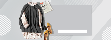 天猫女装秋冬新品上换新限时优惠折扣淘宝banner背景