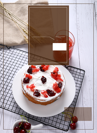 甜品烘焙蛋糕海报背景