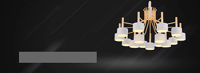 轻奢灯具淘宝banner背景