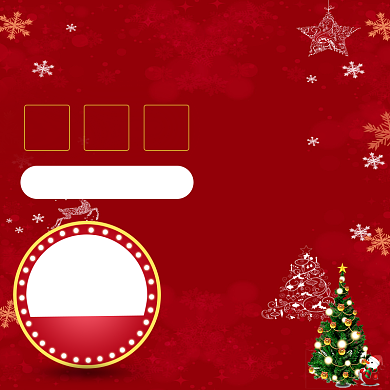 红色调圣诞节护肤品优惠主图图标背景