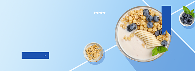 麦片早餐淘宝电商banner图背景