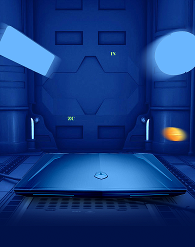 蓝色科技双十二笔记本购物5折起淘宝banner背景