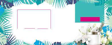 护肤品优惠券背景