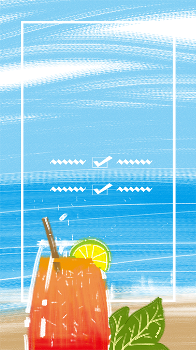 冰爽夏日活动优惠宣传海报背景