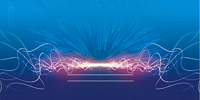 蓝色时尚触碰科技改变未来手机海报背景