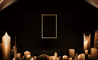 黑色建筑商业风地产名片背景