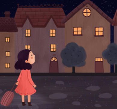 北漂生活手绘朋友圈封面背景