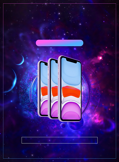 大气炫酷苹果手机新品发布广告印刷海报背景