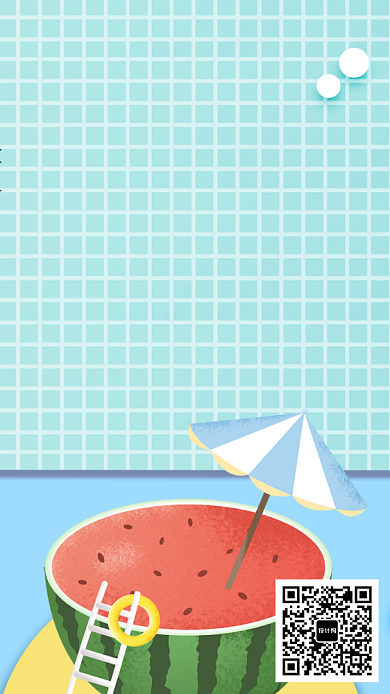 创意时尚小暑节气海报背景