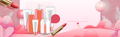 春妆魅力季淘宝banner背景