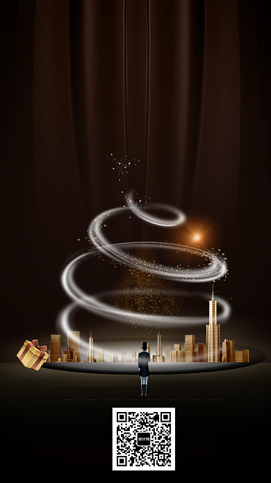 高端盛大开盘倒计时手机海报背景