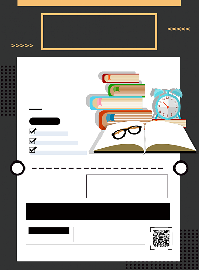 开学季冲刺班培训补习课程促销海报背景