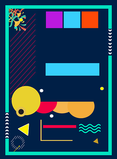 撞色创意宣传营销线下时尚街区印刷海报背景