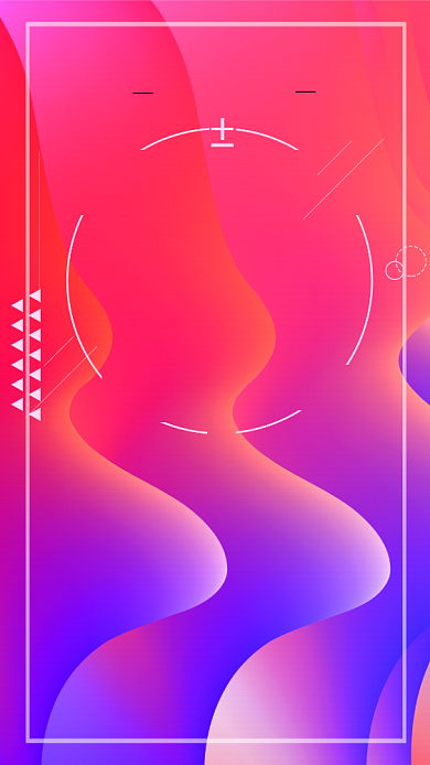 粉紫时尚渐变低价风暴促销手机海报背景