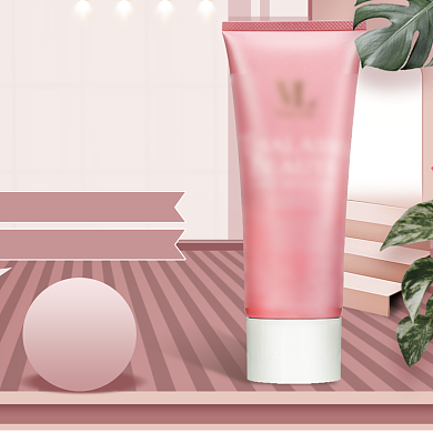 粉色少女脱毛膏主图直通车背景