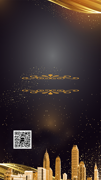 黑金色房产促销海报背景