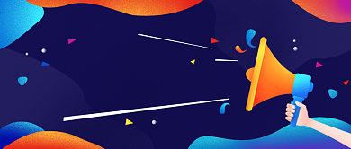 捕捉热点事件深蓝色商务风新媒体配图背景