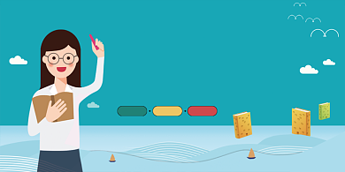 名师课堂辅导班招生展板背景