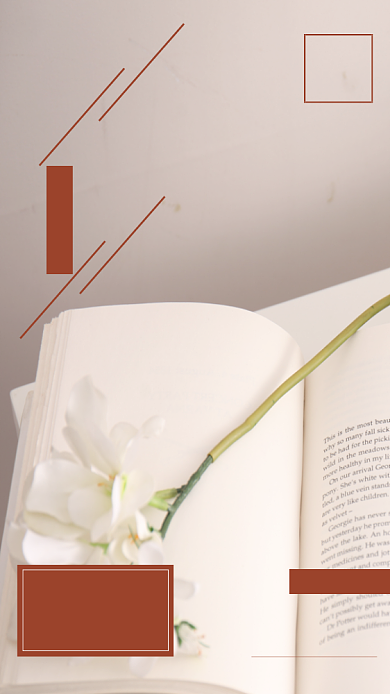 简约风阅读时光宣传海报背景