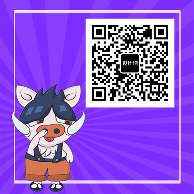 简约紫色创意卡通二维码扫描新媒体配图背景