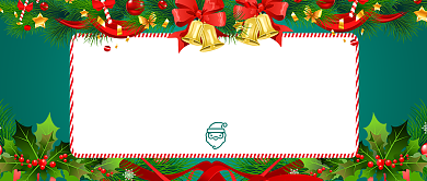 绿色节日圣诞节圣诞狂欢派对首图背景