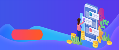 数据蓝色创意报告公众号首图背景