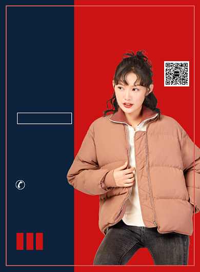 秋冬换新服装宣传广告印刷海报背景