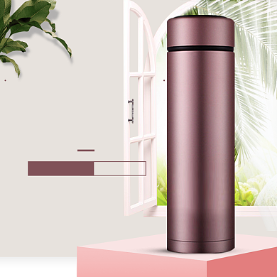 真空锁温随行杯淘宝直通车图片背景