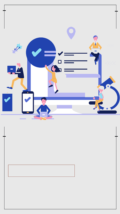 卡通简约互联网会议邀请手机海报背景