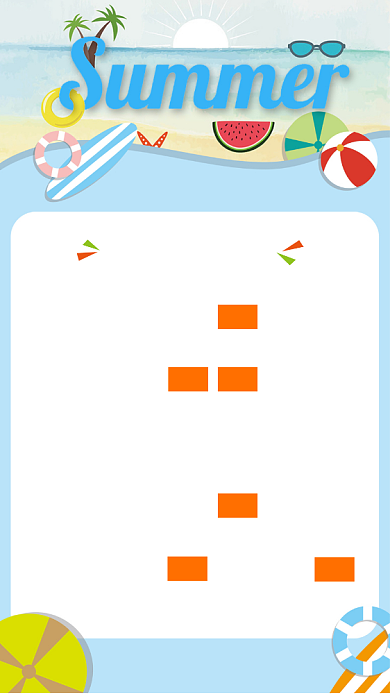 8月夏天海边沙滩热点日历海报背景