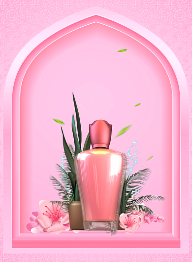 创意盛夏美肤护肤美白护肤品海报背景