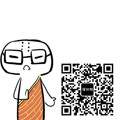 简约手绘插画关注新媒体二维码背景