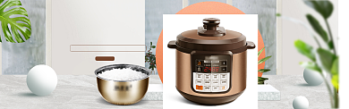 淡灰电饭煲质感淘宝banner背景