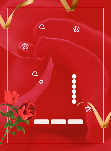 红色简约时尚38女神节促销海报背景