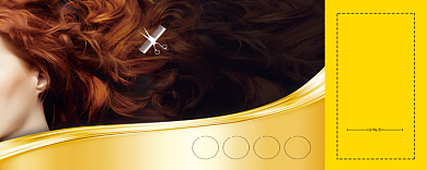 美发优惠券背景