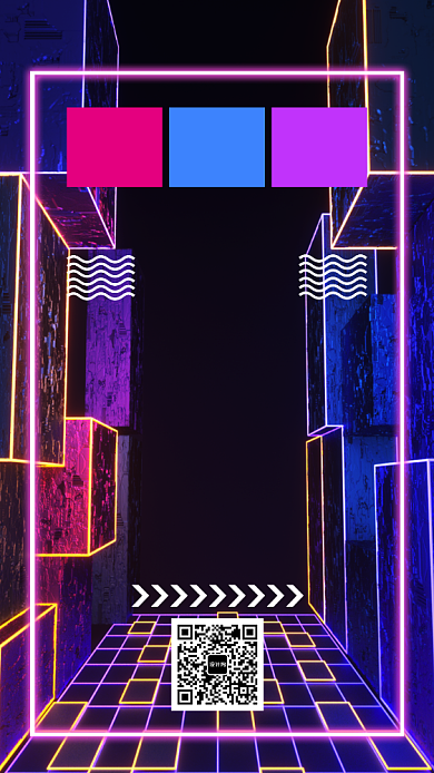 炫酷冬季宣传促销手机海报模板背景