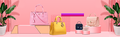 促销新品女包电商淘宝banner背景