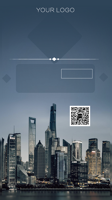 招商大会商业手机海报背景