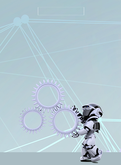 人工智能印刷海报模板背景